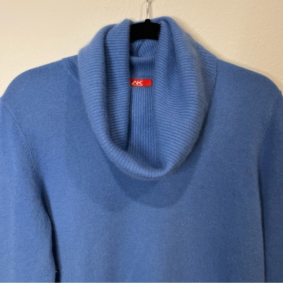 Anne Klein Sport Blue Cowl Neck Sweater - Picture 2 of 11